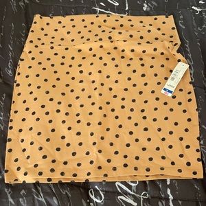 Gold Polka Dot Skirt